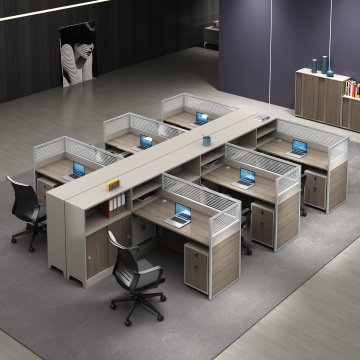 Stazioni di lavoro dei cubico commerciali: sistemi di partizione di 4-8 persone per scrivanie per uffici insonorizzati