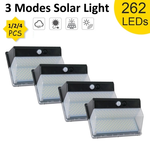 172/262 LEDs Solar Wall Light