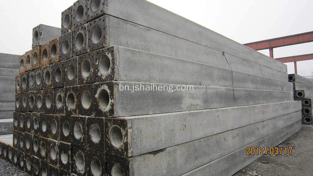 Prestressed ফাঁপা বর্গক্ষেত্র গাদা ছাঁচ