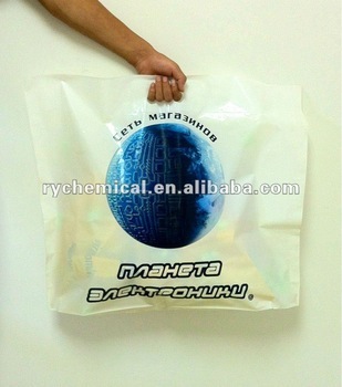 LDPE Patch handle food grade ldpe slider bag plastic bag shape bag
