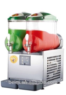Two flavor slush ice machine
