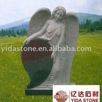Granite monument with angel