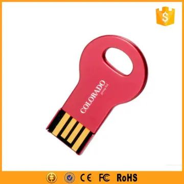mini metal u disk usb flash drive key shape with custom logo