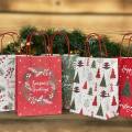 Custom Brown Christmas Tree Gift Brown Paper Bags