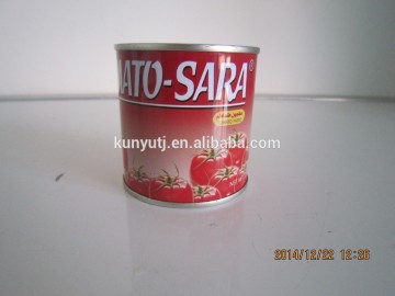 canned tomato paste 198g with high quality