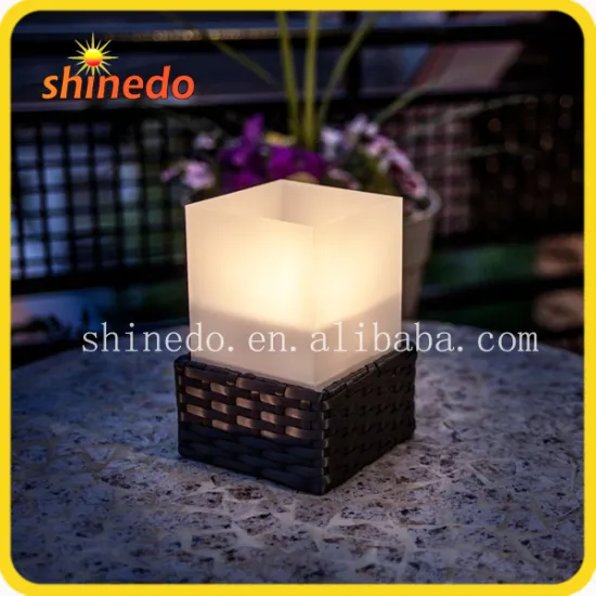 2016 solar wicker garden landscape light