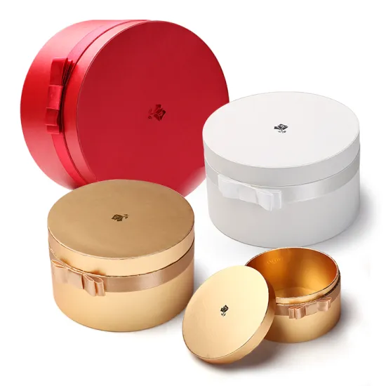 Handmade Rose Flower Custom Round Paper