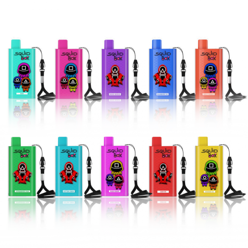 Randm Squid Box 5200 퍼프 일회용 vape 충전식