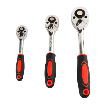 Fast Shipping: 72-Tooth Curved Fly Pull Ratchet Handle Wrench (1/4, 3/8, 1/2 Inch)