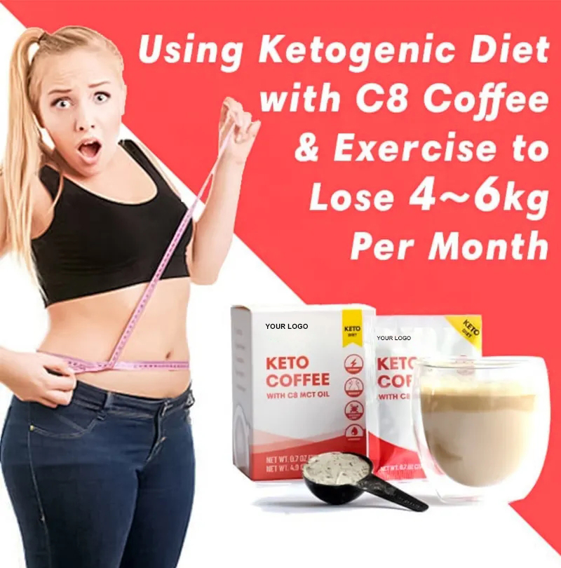 Private Label Natural Ingredient Sugar Free Fat Burn Instant Coffee Powder Weight Loss Slimming Keto Coffee Powder