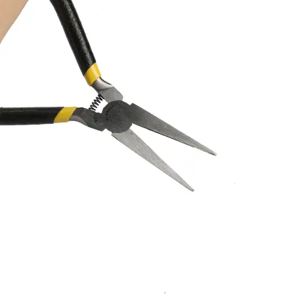 Carbon Steel Toothless Flat Nose Pliers Wire Cable Hand Tool DIY Jewelry Making Repair Pliers sharp mouth wire cutting pliers