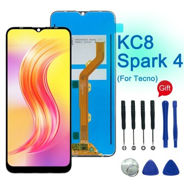 1600x720 LCD Screen and Touch Assembly for Tecno Spark 4 & KC8 Repairs
