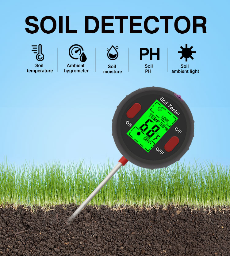 Soil Tester 4 in 1 Ph Meter Hygrometer PH Meter