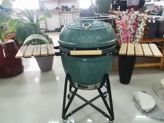 Durable 24inch Outdoor Kitchen Barbecue Smoker Kamado Grill, Ceramic Charcoal BBQ Grill