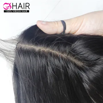 GShair Wholesale Top Grade Silk Base Closure - Brazilian Human Hair Body Wave/Silky Straight Wave 4x4