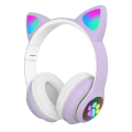 Headphone Telinga Kucing Bluetooth Dengan LED Glowing