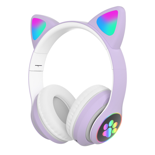 Bluetooth Cat Ear Headphones With LED Glowing