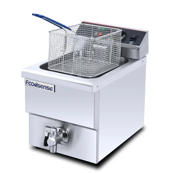 12L Medium-Capacity 1-Tank 1-Basket Professional Auto Lift Potato Electric Deep Fryers Stainless Steel