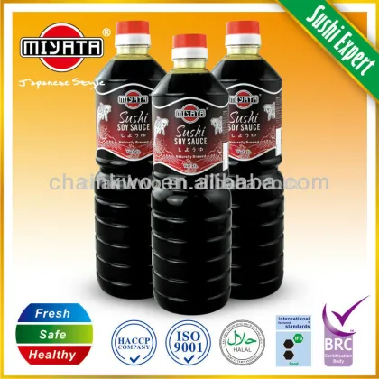 Fish sushi soy sauce