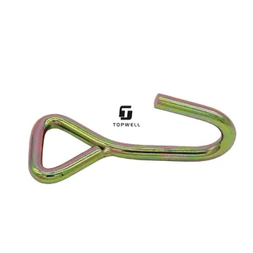 3T Metal Single J Hook: Ideal Accessory for Ratchet Straps and Tie-Downs