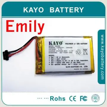 Rechargeable 3.7V 3000mAh  li po battery for degital devices 604883