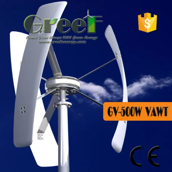 Low start speed 500W vertical axis wind generator for home use with low noise, 24V vertical axis wind generator