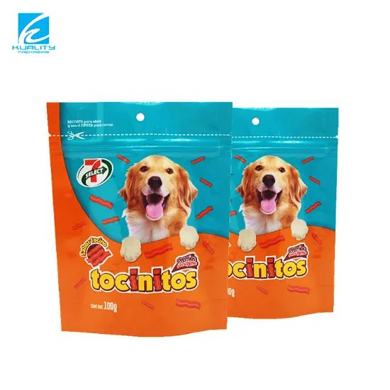 Stand Up Aluminum Foil Pouch for Dog Food Packaging