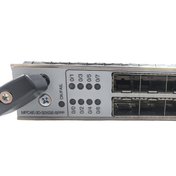 Utilizado Juniper MPC4E-3D-32XGE-SFPP 32X10GBE Bundle de tarjeta de línea con L2/L2.5 y características de L3 reducidas