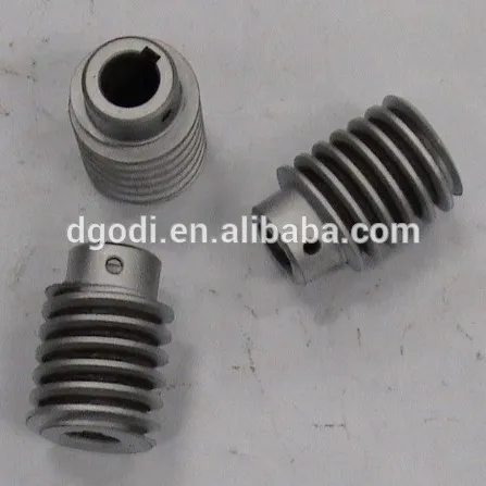 cnc machine stainless steel worm, steel worm wheel, worm