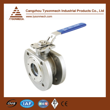 Tysonmech 1pc wafer type full fort flange end ball valve