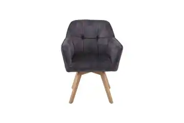 Nordic Style Iron Metal Frame Velvet Dining Chair