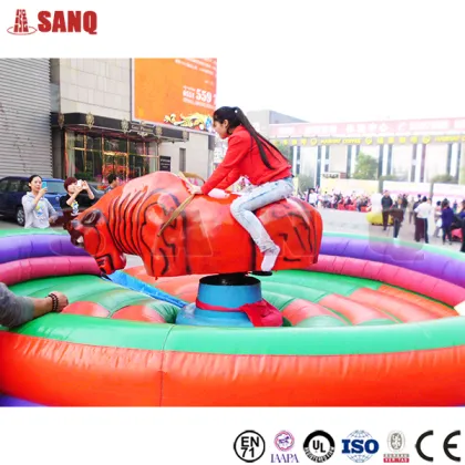 2016 hot sale mechanical red bull machine, bull rodeo simulator , rodeo bull ride game for sale