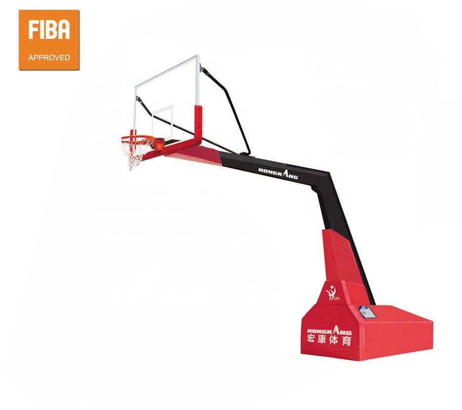 Top Level FIBA Approved Electric Basketball Stand