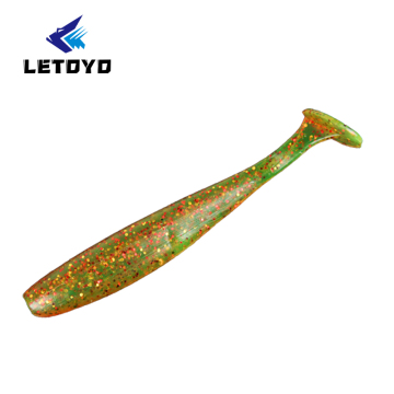 Lure de pesca macia personalizada Letoyo 2.3g 73mm TPE TPR Lure de água doce