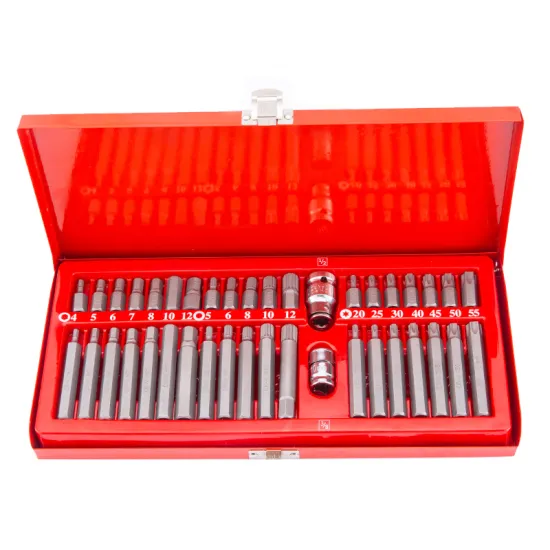 High Quality 40pcs 1/2 3/8 Drive Tool Set - Car Mechanics Kit with Star Torx Bits and Sockets