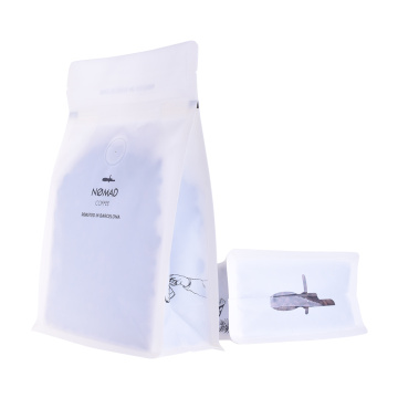 Customized Printed Flat Bottom Ziplock Coffee Bag Packaging