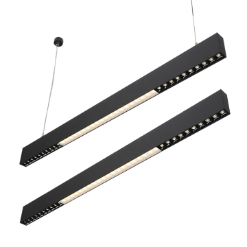 Suspended Linear Pendant Light: Contemporary Industrial LED Floodlight for Ceiling Decoration
