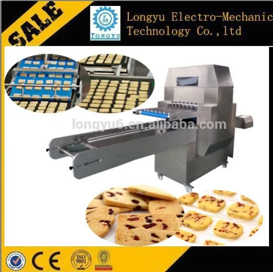 Slicing and Tray-arranging Automatic Cookies Processing Machine