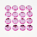 Etiqueta de pedra preciosa de diamante rosa 4x4