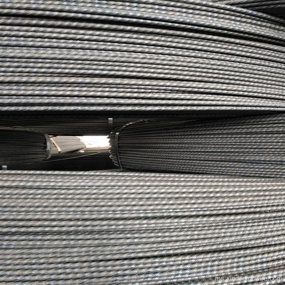 7mm PC Steel Strand Wire Rod Untuk Prestressing