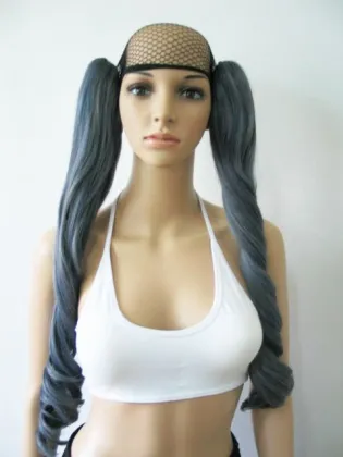 2 CLIP ON PONYTAILS for KUROSHITSUJI Cosplay Wig CW111