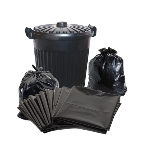 60 Gallon Trash Bag Black Ldpe Bin Liners Heavy Duty Polythene Rubbish Plastic Bag