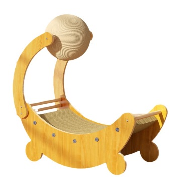 New Arrival Eco-Friendly Wooden Cat Scratcher with Natural Sisal