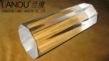 High quality transparent acrylic octagonal rods acrylic octagonal bars acrylic octagonal sticks