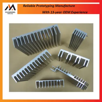 Custom CNC Machining Milled Aluminum Heatsink Prototype