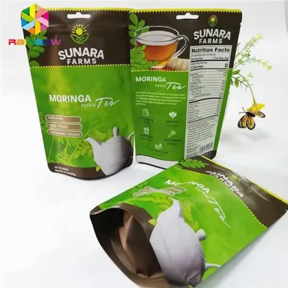 Aluminum Foil Packaging Bags for Weight Loss Tea and Detox Teas