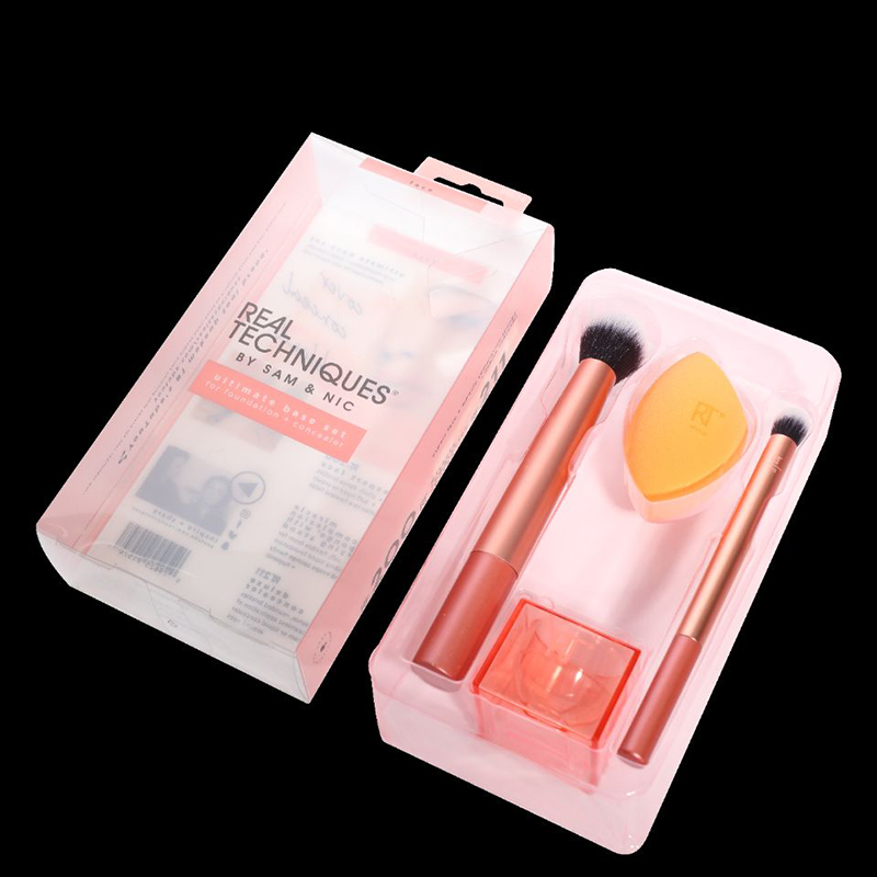 Pasadyang Recyclable make up packaging cosmetics tray blister