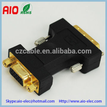 24+1 24+5 pin DVI male to 9pin 15 pin VGA female DVI plug to dsub jack
