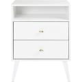 White Night Stand Nightstand With Storage Drawer