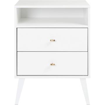 White Night Stand Nightstand With Storage Drawer